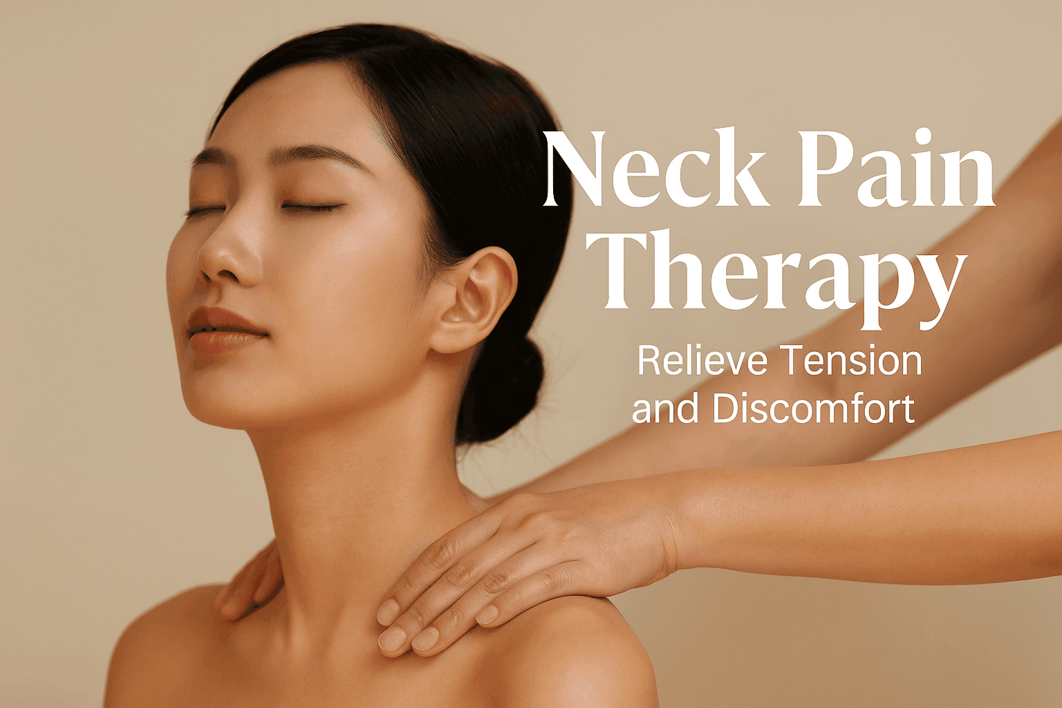 Neck and shoulder pain relief massage at Avy Spa Palo Alto using acupressure and deep tissue techniques to ease stiffness and tension.