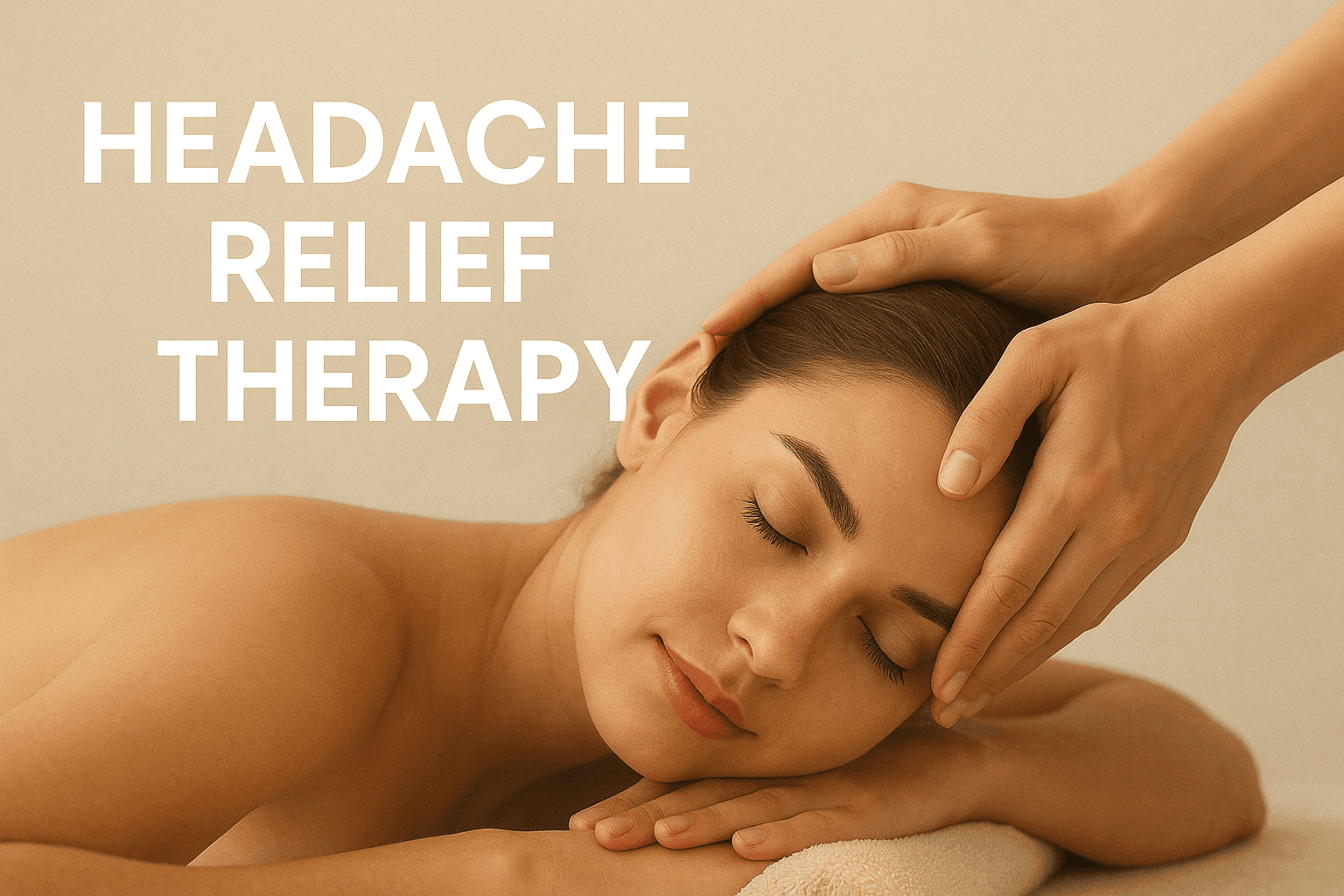 Headache relief massage at Avy Spa Palo Alto using scalp and neck techniques to ease tension and improve relaxation.